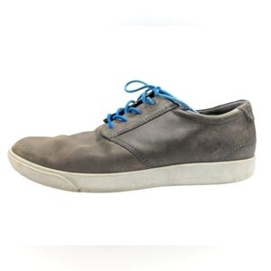 Ecco Gary Lace men's grey shoes blue laces size 42